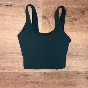 Offline By Aerie Seamless Deep Green Sports Bra
